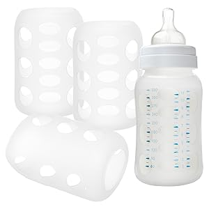 Glass Baby Bottles Silicone Water Bottle Sleeve, Silicone Cover