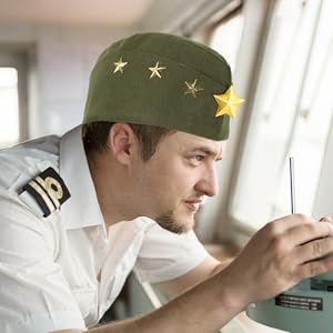 Amazon | ORFOFE ボートキャップ 海軍帽子 ロシアの船員の帽子