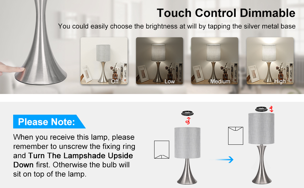 touch control table lamp