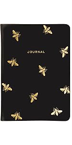 Gold bee notebook diary