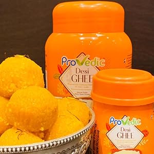 ProVedic Desi Ghee - Pure Ghee on Amazon with Great Taste and Aroma - Pure Buffalo Ghee 1L, 1Kg