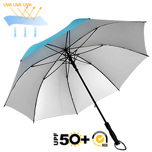 silver umbrella