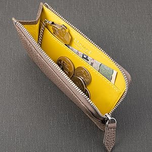 Amazon | [GRAMAS] 財布 シュランケンカーフレザー Flat zip