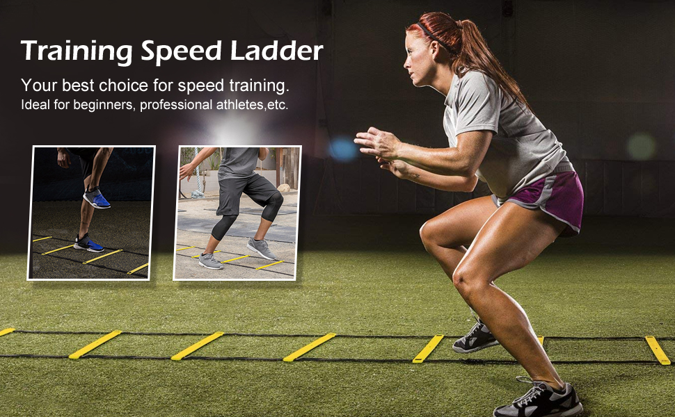 AGPTEK Football Running Training Speed Ladde, Speed and Agility Workout