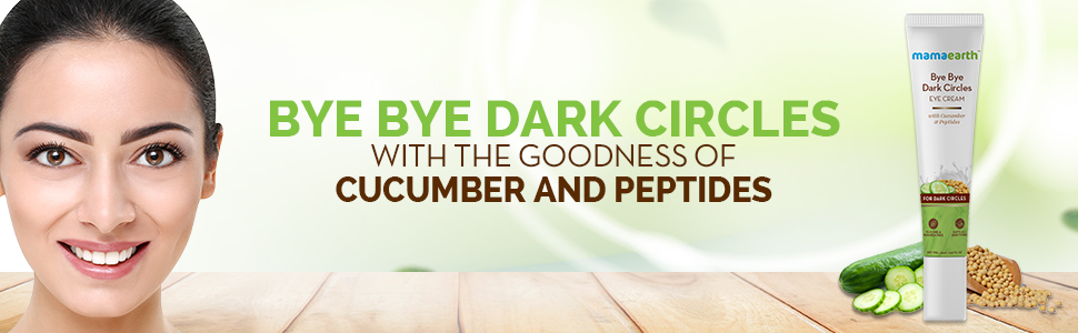 Mamaearth Bye Bye Dark Circle Eye Cream With Cucumber For Dark Circles - 20g