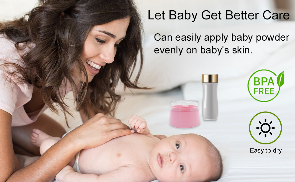 Baby Body Powder Puff Box