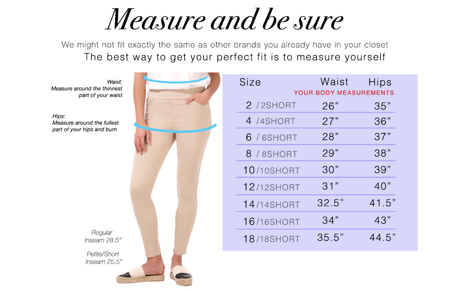 Rekucci Women S Secret Figure Premium Denim Skinny Pull On