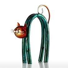 Spring Little Cat Metal Modern Sculpture
