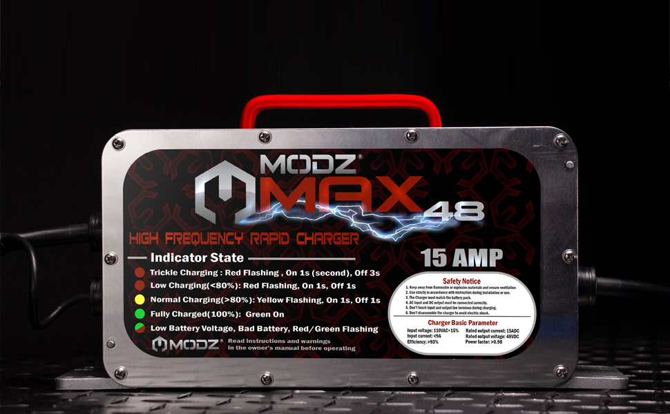 Modz Max48 Golf Cart Battery Charger