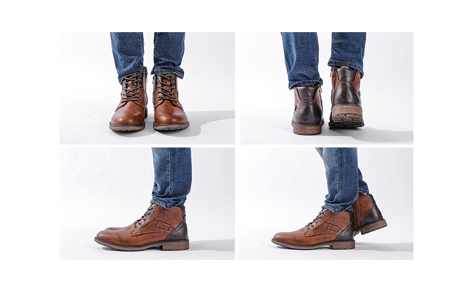 AMAPO Men s Oxfords Boots Mens Max 50 OFF M Motorcycle 