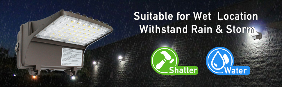 wall pack light rain proof