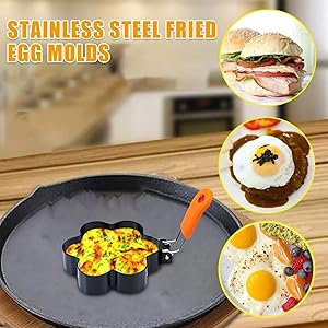 【めだまやき】 Amazon | 目玉焼き用エッグリング、エッグリング型 | フライド