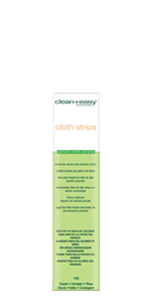 Clean + Easy Small Cloth Wax Strips, 1 1/4" x 5"