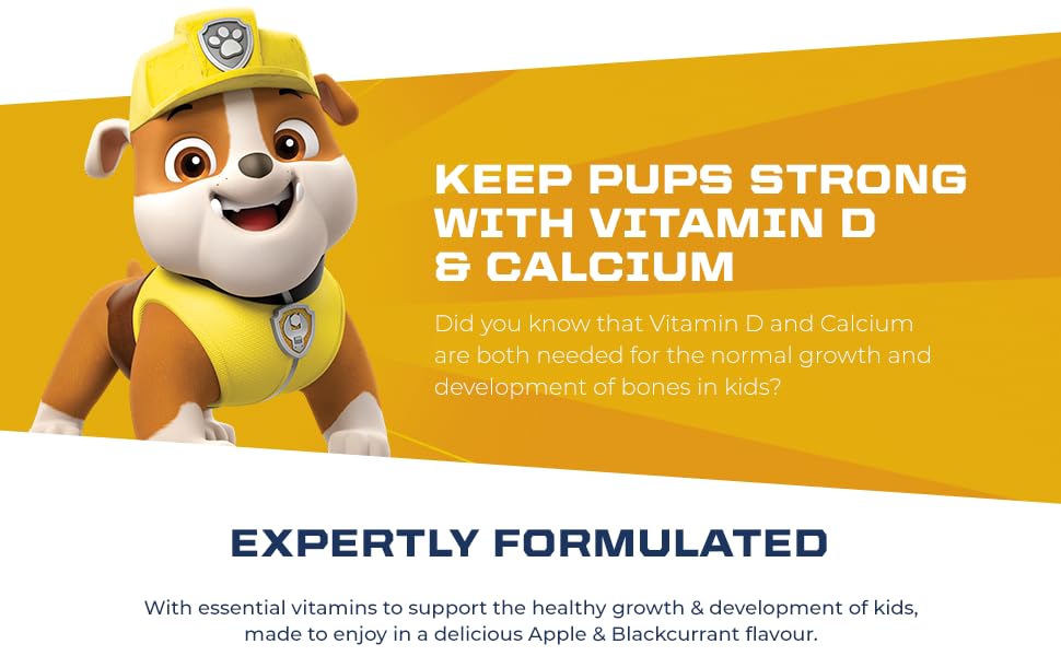 Children's chewables for bones and teeth