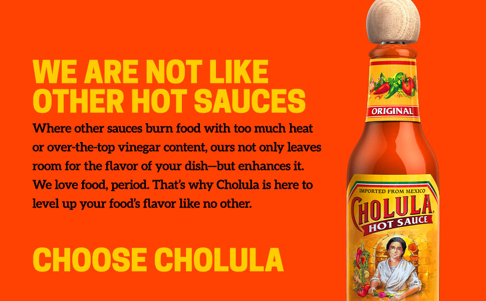 Cholula Original Hot Sauce 6 Pack 5oz Bottles Crafted