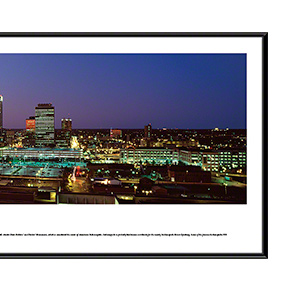 Indianapolis twilight with standard frame