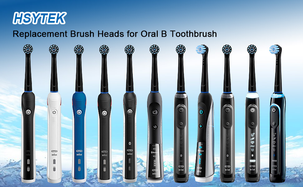 Replacement Toothbrush Heads for Pro 2 2500 CrossAction, Genius 9000