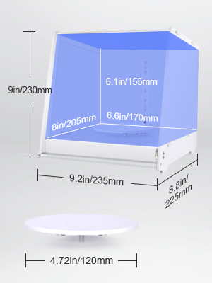uv curing light 405nm uv light resin curing light uv curing lamp Curing Enclosure Curing Cabinet 