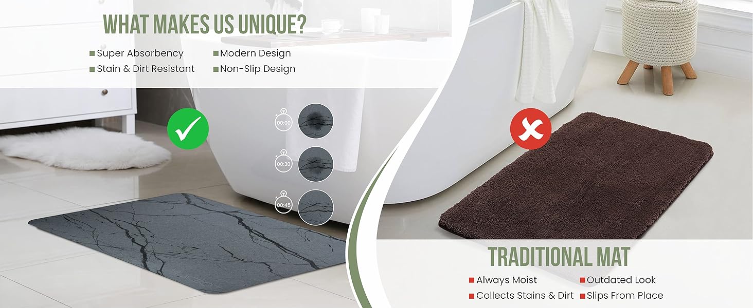 stone bath mat mats for bathroom diatomaceous earth drying shower absorbent quick dry non slip