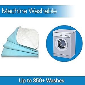 machine washable reusable pads for under sheets children pets senior citizens