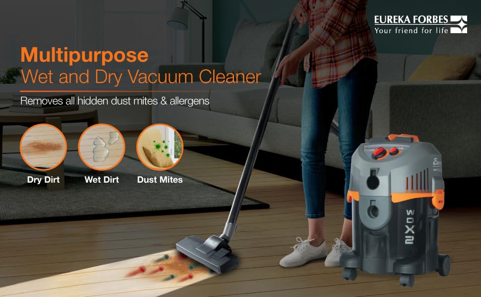 Eureka Forbes Euroclean WD X2 Vacuum Cleaner(Wet & Dry Cleaning),13