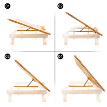 Laptop table, side table, notebook table, bamboo bed table