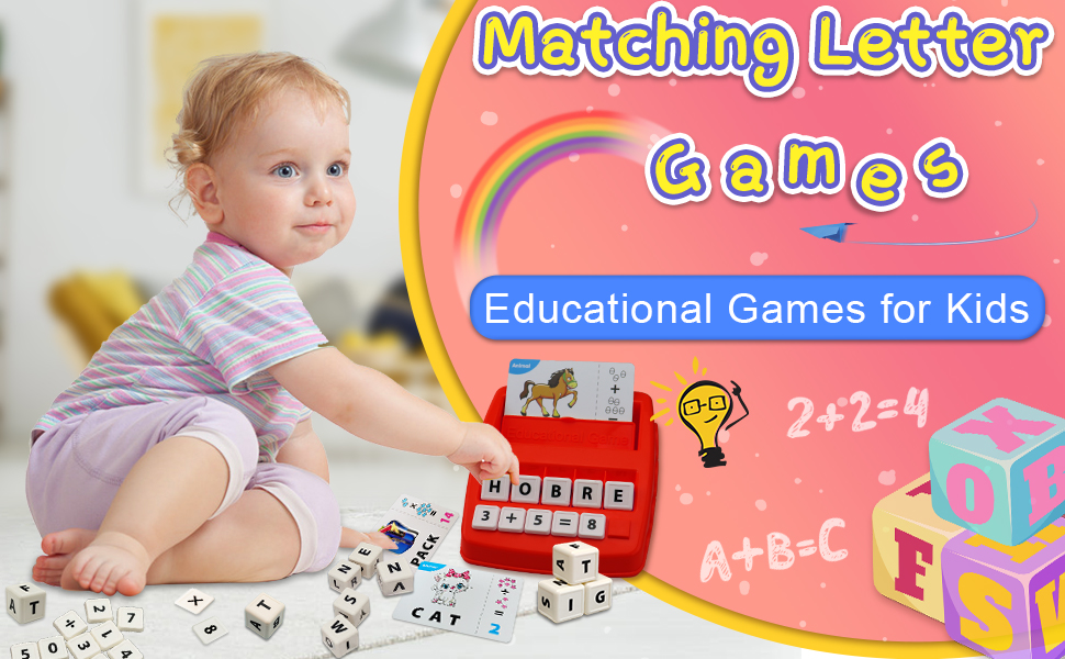 Halovin Matching Letter Game for Kids, Spelling Games for