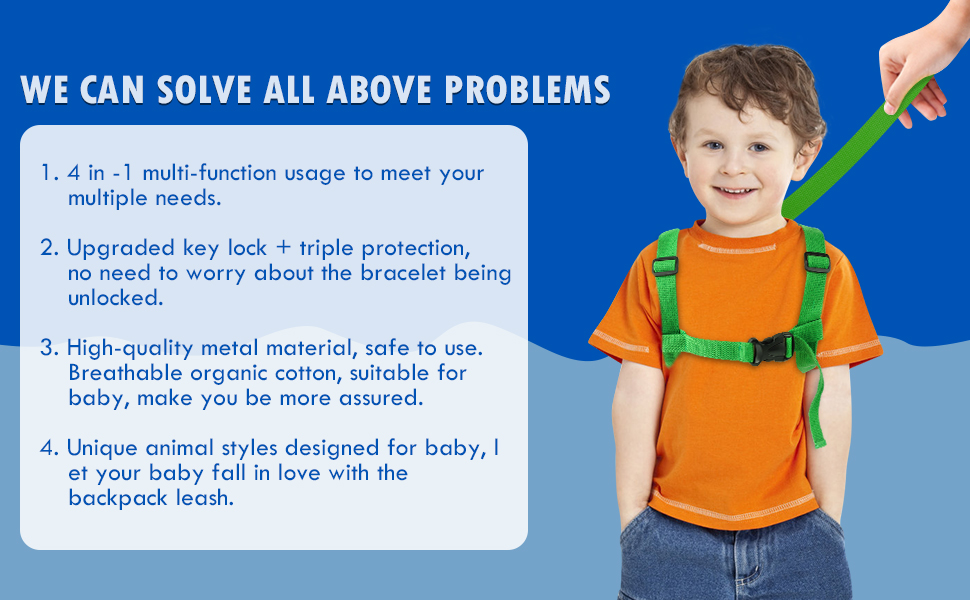 Lehoo Castle Toddler Leash for Boys, 4in1 Toddler Safety Harness