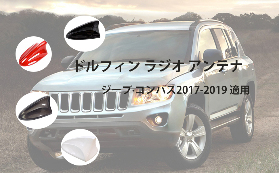 Amazon.co.jp: Psler® Car FM AM Dolphin Radio Antenna Shark Fin Cover  Built-in Chip for Jeep Compass 2017-2019 (White): Car & Bike Products