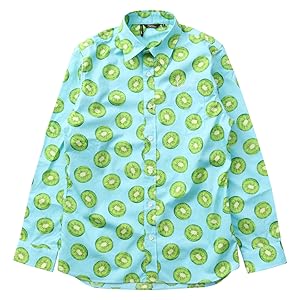 Amazon.co.jp: [カールカナイ] シャツ 長袖 JAPAN フルーツ柄