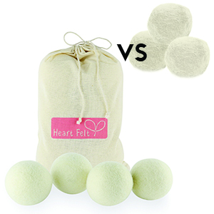 Amazon Com Heart Felt Wool Dryer Balls 4 Pack Xl Pure New