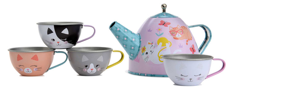 Jewelkeeper juego de té para niñas y niños