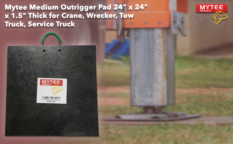 Mytee Medium Outrigger Pad 24" x 24" x 1.5" Thick for Crane