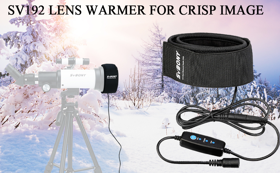 SVBONY SV192 Dew Heater Strip Lens Heater Warmer for Telescopes and
