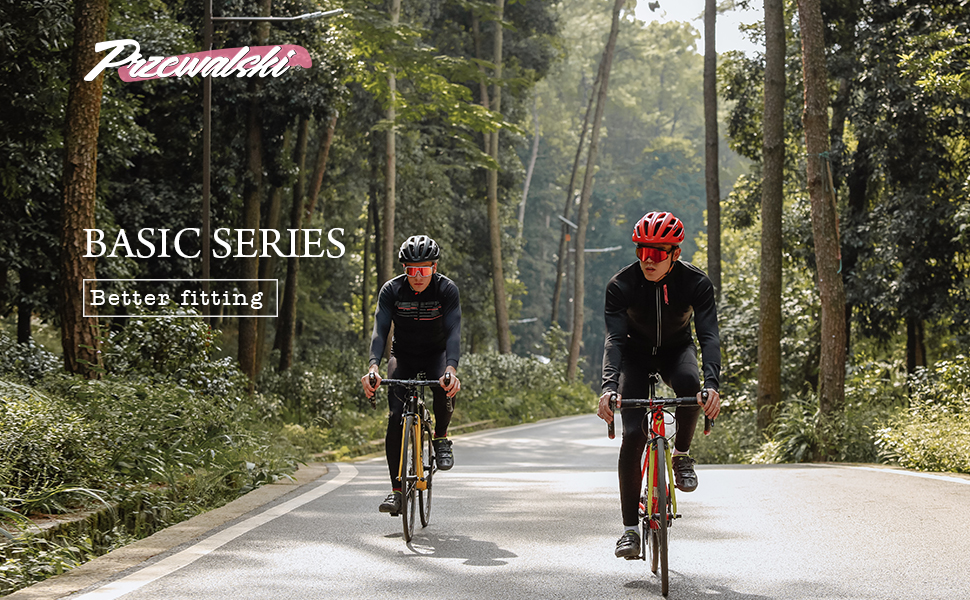 Przewalski Men's Cycling Bike Jersey Winter Thermal Long