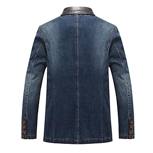 デニムとブレザーのミックスジャケット デニムとブレザーのミックスジャケット EVOLUTION デニム