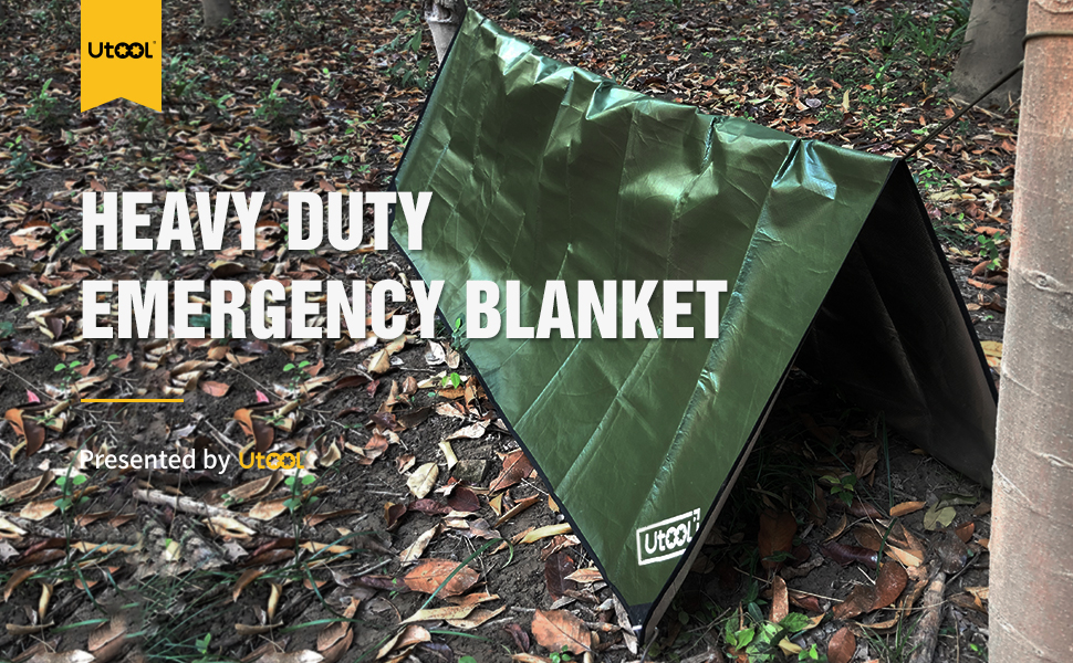 UTOOL 3Layer Ultra Emergency Survival Blanket, Outdoor Waterproof