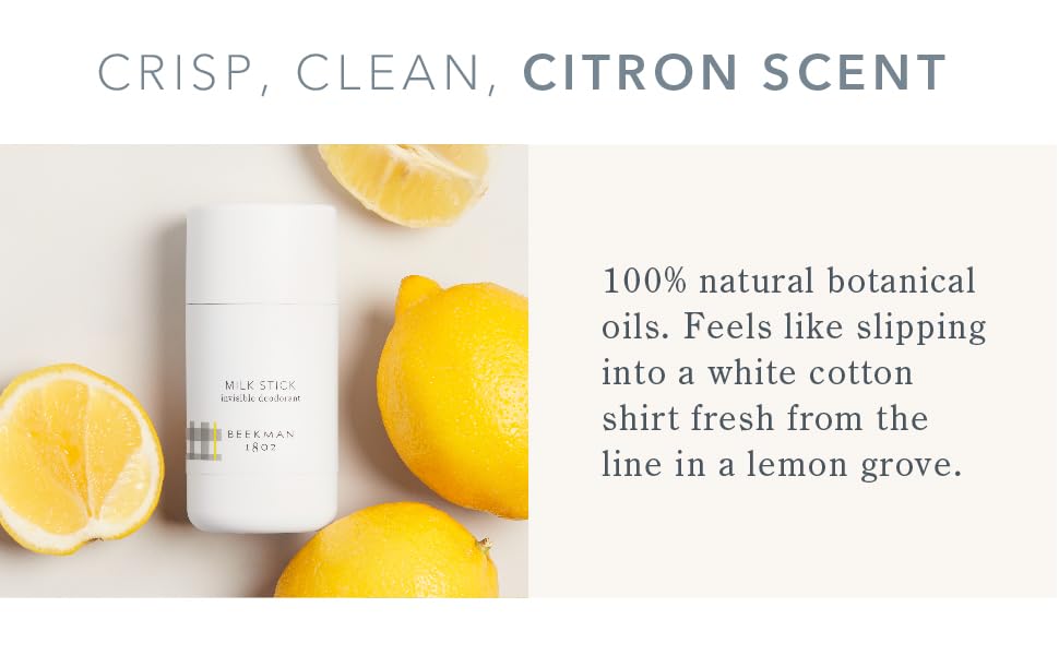 Clean citrus scent 