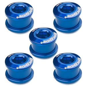 rocride blue chainring bolts