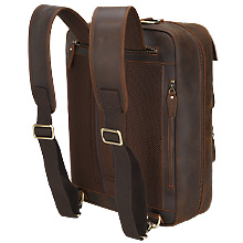 leather travel backpack