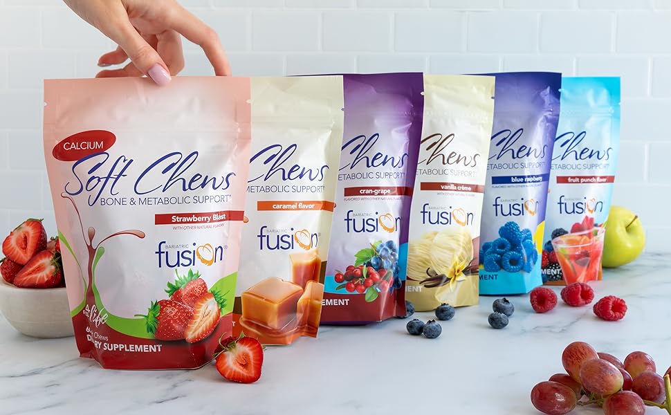 Bariatric Fusion Calcium Citrate 500mg & Energy Soft Chew Bariatric Vitamin