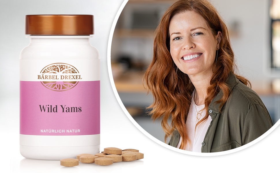 Wild Yams Hochdosiert, Original Mexican Wild Yam I 180 vegane Tabletten I Menopause