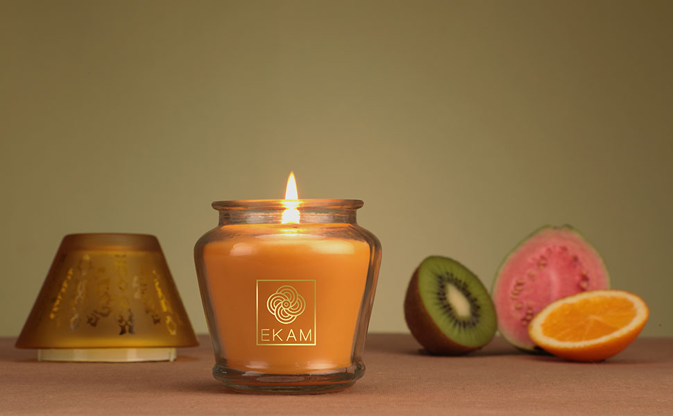 EKAM Lampshade Scented Candle Fragrance Fruit Splash Net Weight