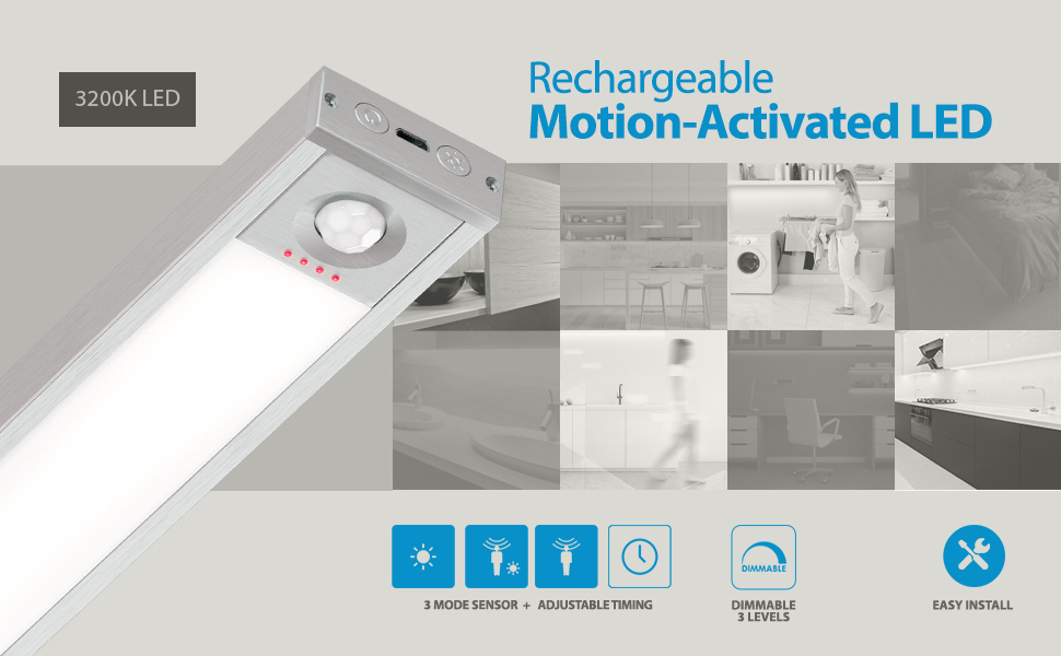 Rechargeable Under cabinet lighting