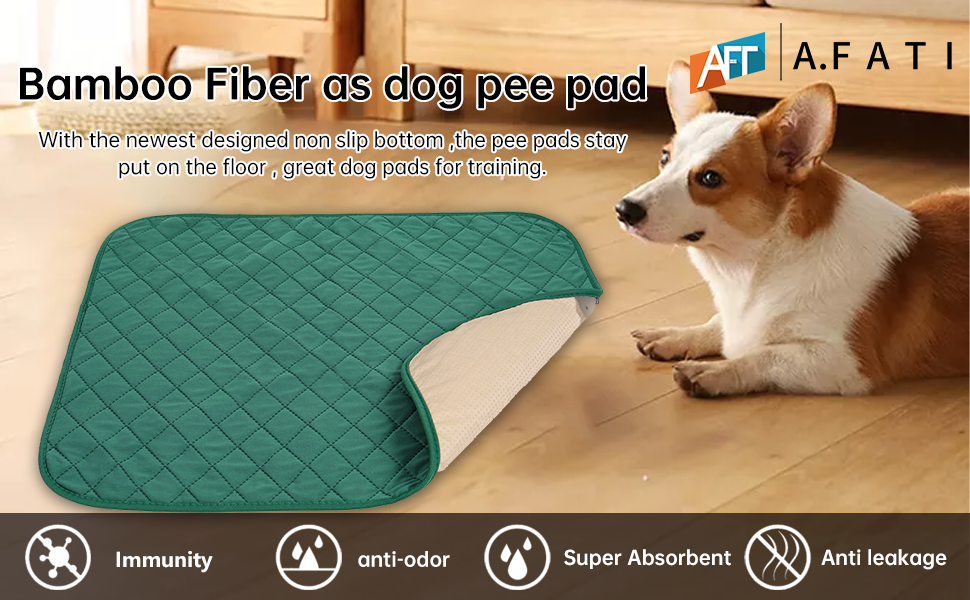 BAMBOO FIBER AS DOG PEE PAD