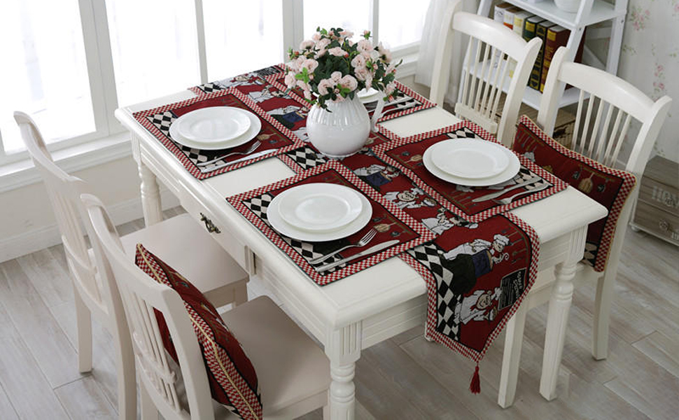 Chef Kitchen Decor and Accessories, Cheerful Fat Chef Table