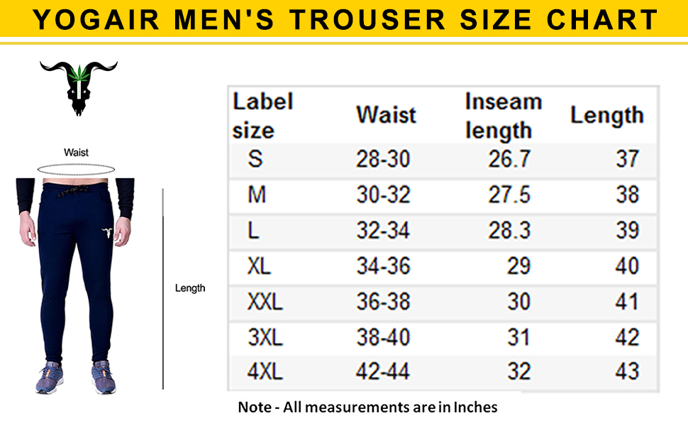 slim fit trouser measurements