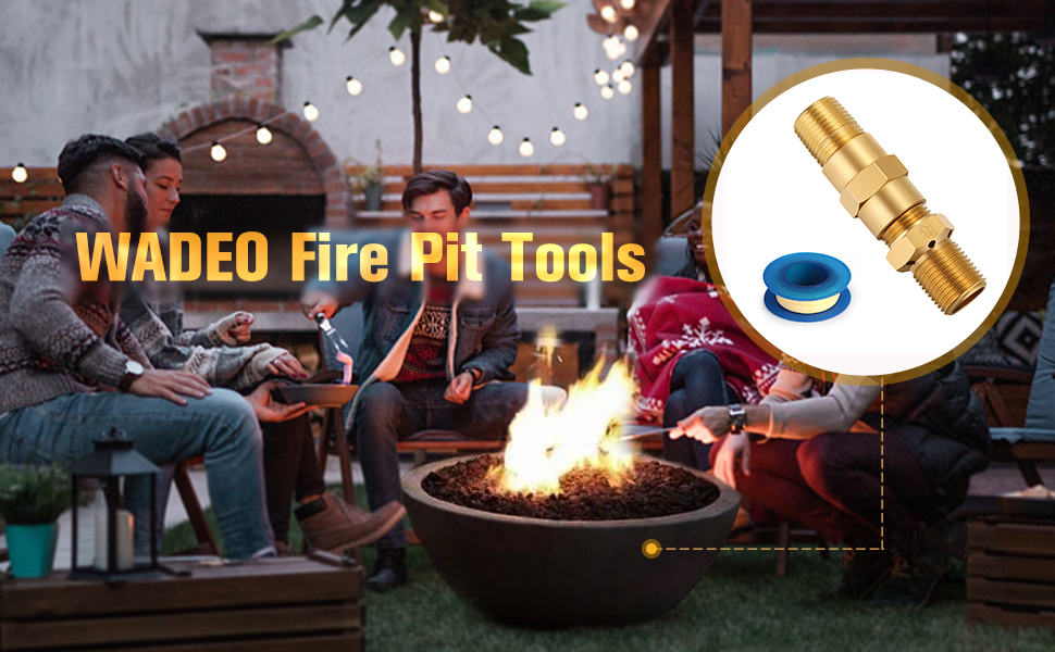 WADEO LP Propane Air Mixer Valve 1/2'' for Liquid Propane