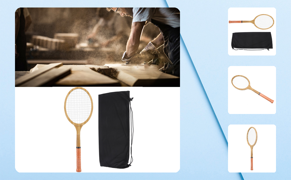 Amazon | レトロテニスラケット コレクション装飾記念ディスプレイ用