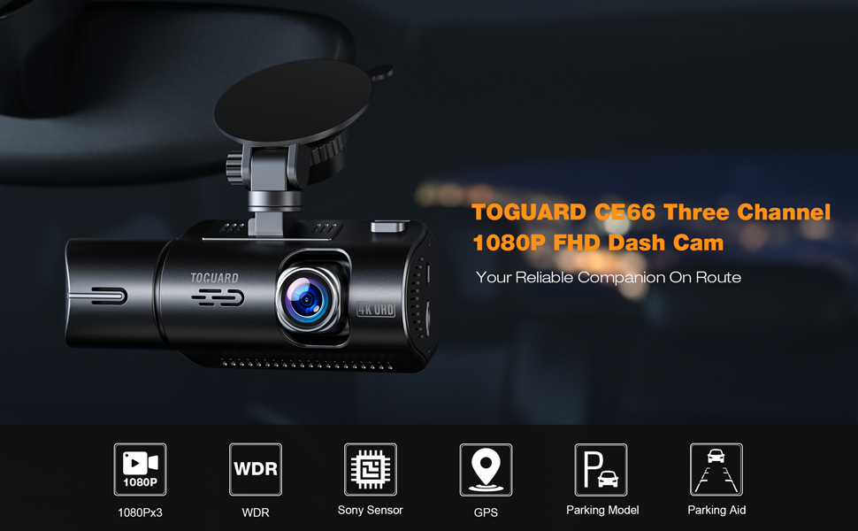 3 channel dash cam